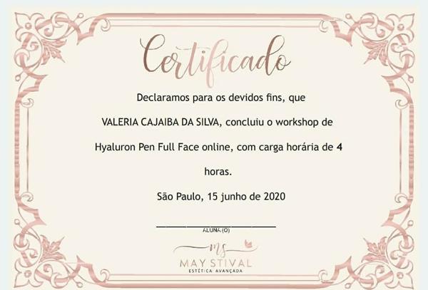 Certificado Valéria Cajaiba 10