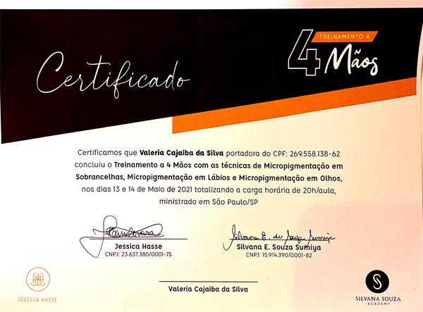 Certificado Valéria Cajaiba 5
