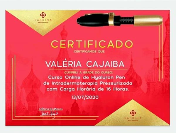 Certificado Valéria Cajaiba 7